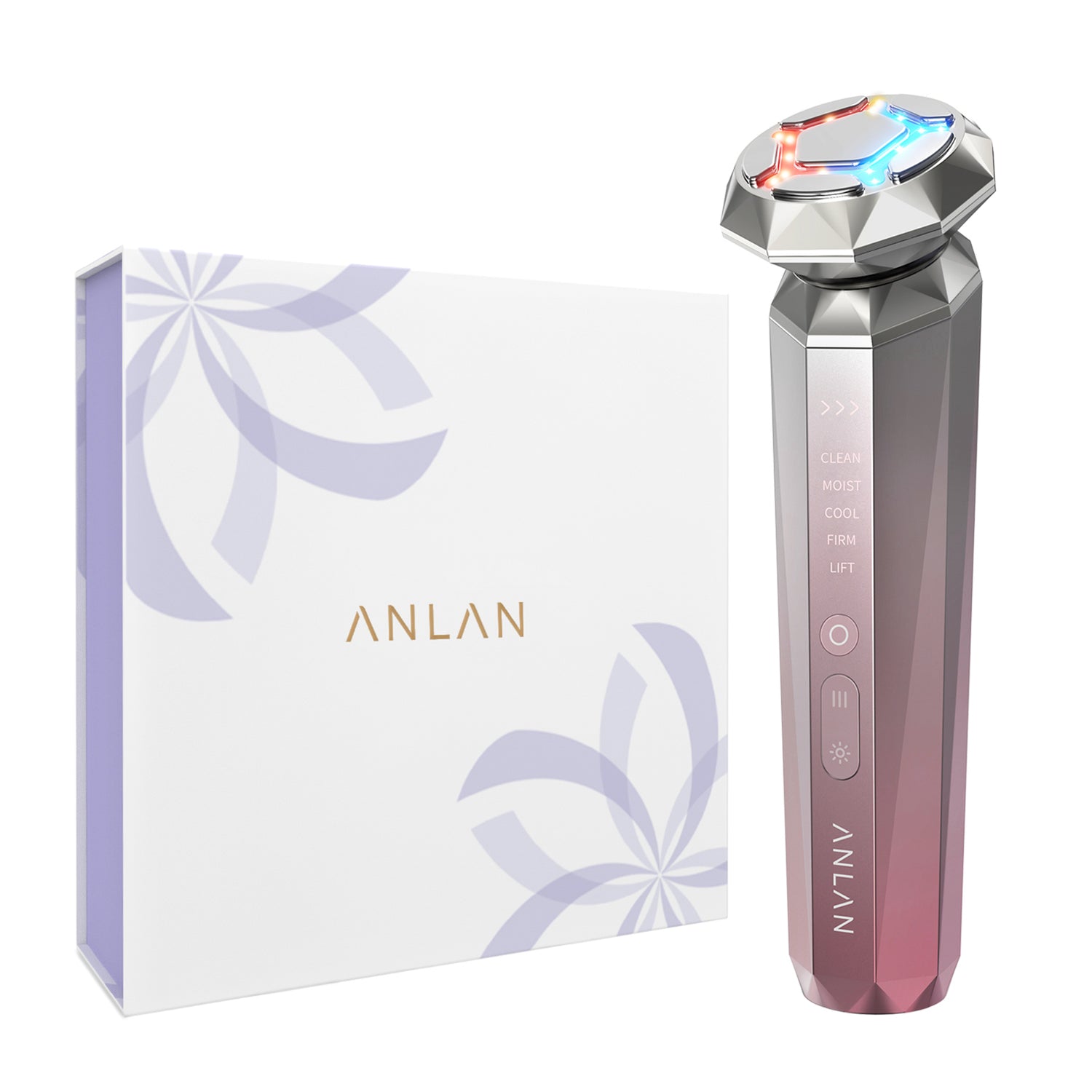 anlan multifunction rf beauty device-pink