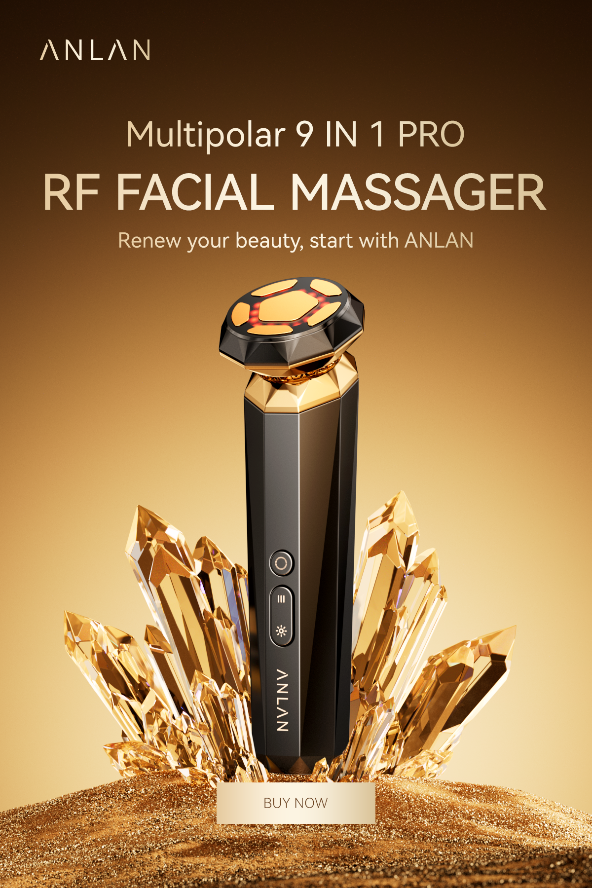 anlan 18k rf facial massager pro