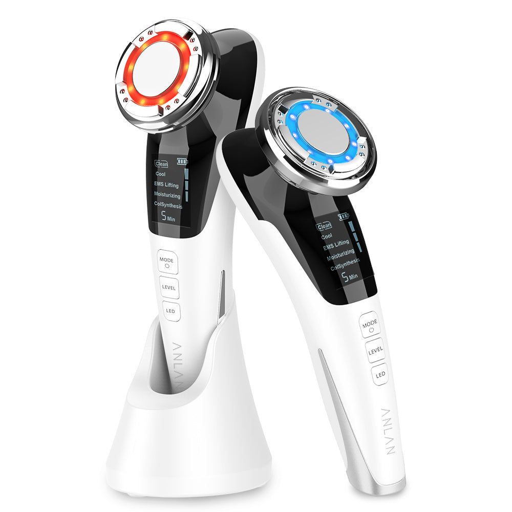 anlan ems facial massager-white