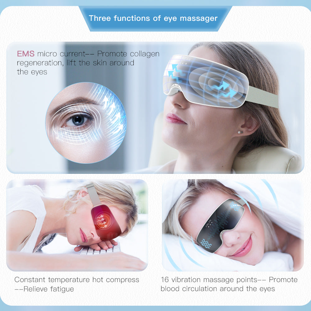 3 functions of eye massager