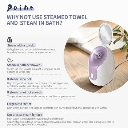 why not use steamed towel and steam in the bath?